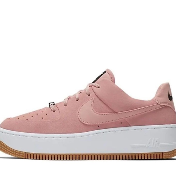 Nike Womens Air Force 1 Sage Low
Shoes Coral Stardust/White/Black emblem - Picture 3 of 11